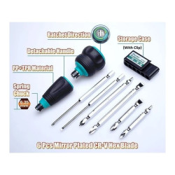 Wkrętak + zestaw bit/imbus 10w1 SD-9820