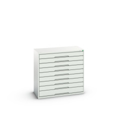 Szafa, kolor: Jasnoszary, materiał: , materiał: stal, 1000mm x 1050mm x 550mm, Bott