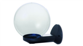 Oprawa Ogrodowa E27 Bridge Naścienna - Kinkiet Kula Fi 200 Mm Transparentna...