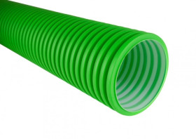 Trójwarstwowa strukturalna rura wentylacyjna z powłoką antybakteryjną ROD-VENT-V 75/60-50 11918 /50m/