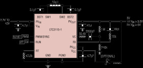 40V, 2A Synchronous Buck-Boost DC/DC Converter
