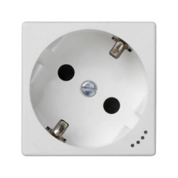 Simon Connect Gniazdo K45 schuko 16A/230V wskaźnik zasilania czysta biel KL01/9