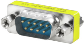 Connector, D-Sub plug, 9 pole to D-Sub socket, 9 pole, straight, 1450850000