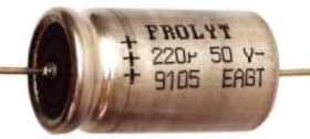 Electrolytic capacitor, 1000 µF, 40 V (DC), -20/+20 %, axial, Ø 14 mm, K-AGT077