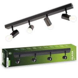 Lampa Sufitowa SPOT TUBA Reflektor Oprawa Halogenowa 4x E27 GLASA LUMILED