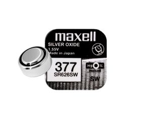 Bateria srebrowa Maxell 1.55V SR626SW (LR66, L626F, AG4, 377)