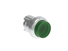 Metalowy przycisk podświetlany fi22mm samoczynny powrót wystający Zielony LPSBL203