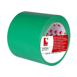 Taśma oznaczeniowa ostrzegawcza 100mm/33m zielona 2721 SCAPA