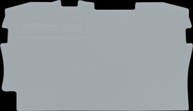 2002-1291 End and intermediate plate for WAGO 2001-12 and 2002-12