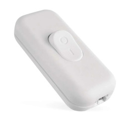 Wyłącznik na kabel biały, na przewód