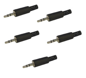 Opencircuit Male 3.5mm stereo plug - 5 stuks