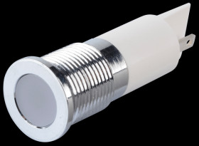 Q14F1CXXW24E Indicator LED, 24 V DC, 14 mm, FASTON, white/BrC
