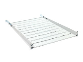 Półka 19 cali 1U G/650 szara (RAL 7035) z podporą TN-19-650-1U-GY