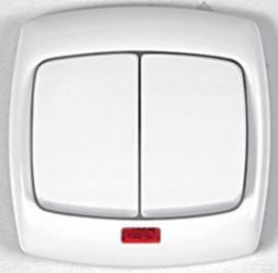 Bingo, łącznik dwubiegunowy, podświetlany,