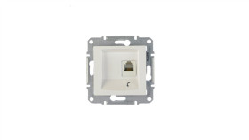 Sedna Gniazdo Telefoniczne Pojedyncze Rj11 Białe Sdn4101121