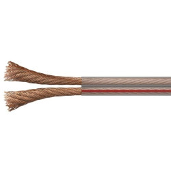 Przewód głośnikowy TP 2x0,75 OFC transparentny S8307 /100m/