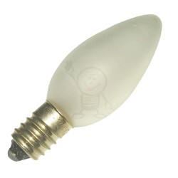 E10 34V 3W mrożona 18x50 ChRL Żarówka choinkowa E10 34V 3W matowa /opalizowana/
