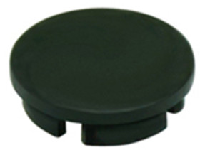 Front cap, Ø 15 mm, black, for rotary knobs, 4309.0031
