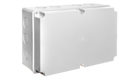 Puszka N/T Hermetyczna Pusta Z Osłabieniami 348X228x142 Ip65 Szary Ph-5A.2 28.52