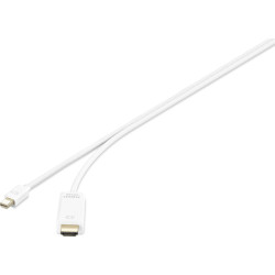 Renkforce RF-3697526 Mini DisplayPort to HDMI Adapter Cable 3m White Gold Plated
