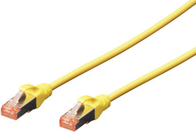 kabel LAN Digitus DK-1644-005/Y, 1 szt., RJ45, CAT 6, S/FTP, 0.50 m, żółty