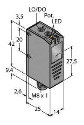 Fotokomórka odbiciowa Turck Q26PXLPQ7 3017129 1 szt.