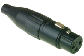 Złącze XLR 3 -pinowe Przewlekany Żeński
