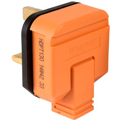 Masterplug HDPT13O Plug 13A Thermoplastic - Orange
