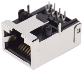 Złącze RJ45 Żeński Złącze RJ45 Przewlekany Cat5, Cat5e Molex, 90°, 8P8C-żyłowe