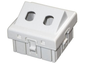 Adapter podwójny 2xST 45x45 kątowy ALANTEC OS017