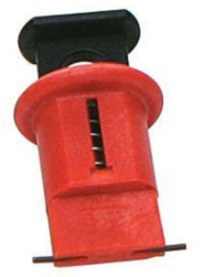 Blokada Miniaturowa blokada wyłącznika RS PRO Czarny, czerwony zamki: 1