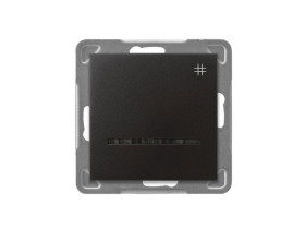 IMPRESJA Wyłącznik krzyżowy z podświetleniem niebieskim antracyt ŁP-4YS/m/50 OSPEL