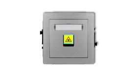 Deco Mechanizm Gniazda Światłowodowego/Optycznego Pojedynczego Srebrny...