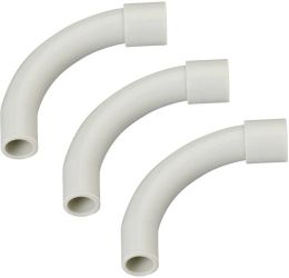 Rura instalacyjna Heidemann 13166 kątowa EN16 3szt. Szara