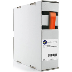 Heatshrink tubing, 2:1, (9.5/4.8 mm), PO, crosslinked, red, BYB-5-90F2049, package with 5 meters