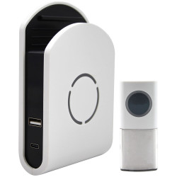 Uni-Com 98443GB+ W96001 Plug-in Door Chime with USB Charger