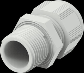 Cable gland, M20, Clamping range 5 to 9 mm, IP68, light gray, 1SNG601052R0000
