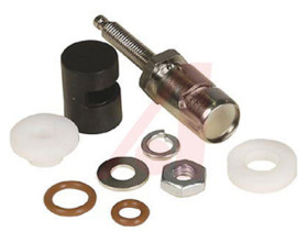 Gniazdo montażowe, rodzaj żeński, czarny,