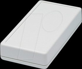 1599HGY shell case, series 1599, 110 x 220 x 44 mm, light gray