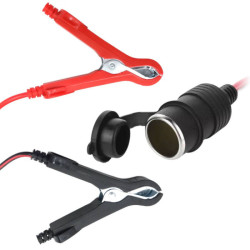 Gniazdo zapalnicz. z krokodylami 3m 16AWG 15A 12-24V zapalniczki