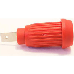 Mueller BU-31603-2 Jack Plug Red Zytel UL&#xAE; 4mm Banana Socket
