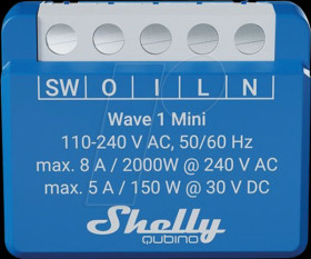 SHELLY_W_1_MINI Shelly Qubino Wave 1 Mini, relay, max 8A, 1 channel, Z-Wave