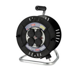 Przedłużacz bębnowy 4-gniazdowy ,IP44, czarny, 3X1,5mm 30m 310.030.302 HOROZ ELECTRIC