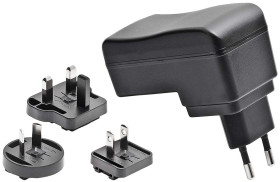 Adapter AC/DC Uwy 12V dc Iwy 2.08A Wymienne 25W, typ wtyczki: Wtyk europejski, australijski, japoński, brytyjski,