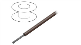 7057 Br005 Przewód Na Rolce O Długości 30,5M Linka Cu, 150V Pvc Brązowy 18 Awg