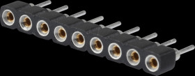 006-1-009-D-B1STF-XS0 Precision socket strip, 2.54 mm, 9 pin