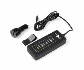 Ładowarka samochodowa 5xUSB 8.4A (CC845U-QC30)
