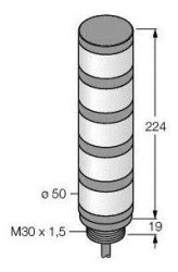 Kolumna sygnalizacyjna Turck TL50WBGYR 3083225 1 szt.