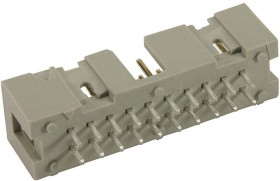 Wtyk PCB 10-pinowe raster: 2.54mm 2-rzędowe HARTING Przewlekany 1.0A 500.0 V.