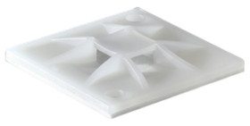 Mocowanie opaski kablowej do opasek 5.1mm długość 30mm szerokość 30 mm średnica otworu 4.1mm HellermannTyton Naturalny